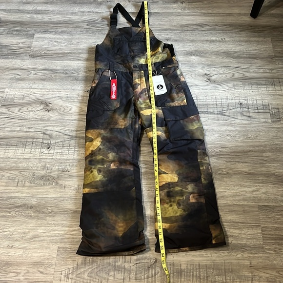 VOLCOM Youth Barkley Insulated Snow Bib Overall Pant Size Large NWT - Picture 7 of 16
